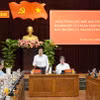 Quang cảnh buổi làm việc. (Ảnh: Quốc Dũng/TTXVN)