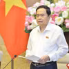 Phó Chủ tịch Thường trực Quốc hội Trần Thanh Mẫn cùng các Phó Chủ tịch Quốc hội thay phiên điều hành nội dung Phiên họp. (Nguồn: TTXVN)