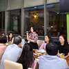 Đại sứ Việt Nam tại Hungary Nguyễn Thị Bích Thảo phát biểu tại cuộc gặp đại diện Hội Phụ nữ Việt Nam tại Hungary. (Ảnh: TTXVN phát)