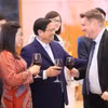 Thủ tướng Phạm Minh Chính và Phu nhân chiêu đãi Đoàn Ngoại giao nhân dịp Tết cổ truyền Giáp Thìn 2024. (Ảnh: Dương Giang/TTXVN)