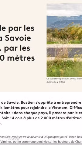 Câu chuyện của Bastien Rebotton được chia sẻ trên trang mạng của kênh truyền hình quốc gia France 3 của Pháp. (Ảnh: TTXVN phát)