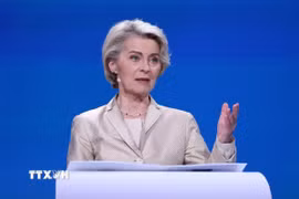 Chủ tịch Ủy ban châu Âu (EC) Ursula von der Leyen. (Ảnh: THX/TTXVN)