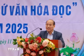 Phó Giám đốc Sở Văn hóa, Thể thao và Du lịch Thanh Hóa Lê Văn Nam. (Ảnh: Hoa Mai/TTXVN)