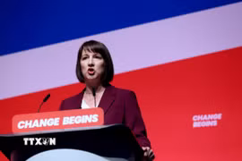 Bộ trưởng Tài chính Anh Rachel Reeves. (Ảnh: THX/TTXVN)