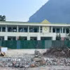 Dự án Trường Phổ thông liên cấp Tiểu học và Trung học cơ sở Bắc Lý, xã Bắc Lý đã khởi công xây dựng. (Ảnh: Bích Huệ/TTXVN)