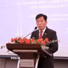 Ông Vũ Hồ, Đại sứ đặc mệnh toàn quyền Việt Nam tại Hàn Quốc phát biểu tại diễn đàn. (Ảnh: Xuân Anh/TTXVN)