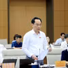 Bộ trưởng Bộ Giáo dục và Đào tạo Hoàng Minh Sơn phát biểu. (Ảnh: Tuấn Anh/TTXVN)