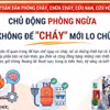 Chủ động phòng ngừa - không để "cháy" mới lo chữa 