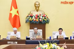 Chủ tịch Quốc hội Trần Thanh Mẫn phát biểu. (Ảnh: Doãn Tấn/TTXVN)