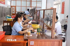 Trung tâm Phục vụ hành chính công xã Nha Bích, tỉnh Đồng Nai. (Ảnh: Đậu Tất Thành/TTXVN)