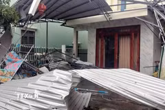 Lốc xoáy làm tốc mái, hư hỏng 47 căn nhà ở Cao Bằng
