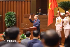 Chủ tịch nước Cộng hòa xã hội chủ nghĩa Việt Nam Tô Lâm tuyên thệ nhậm chức. (Ảnh: Lâm Khánh/TTXVN)