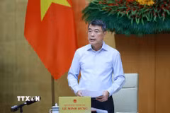 Thủ tướng Lê Minh Hưng chủ trì Phiên họp Chính phủ thường kỳ tháng 8 năm 2026. (Ảnh: Dương Giang/TTXVN)