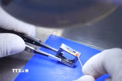 Với nhiều lợi thế, Việt Nam đang có cơ hội để tham gia sâu hơn vào chuỗi giá trị công nghệ toàn cầu. (Ảnh: Vũ Sinh/TTXVN)