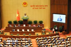 Phiên khai mạc Kỳ họp thứ 2, Quốc hội khóa XVI. (Ảnh: An Đăng/TTXVN)