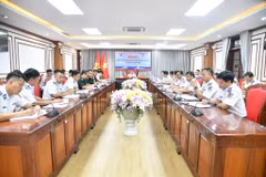 Quang cảnh Hội nghị bàn giao, tiếp nhận tàu.