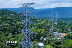 Các công trình điện trên địa bàn đặc khu Phú Quốc (An Giang). (Ảnh: TTXVN phát)