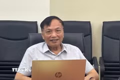 Giáo sư, tiến sỹ Nguyễn Xuân Cự, Phó Giám đốc Trung tâm Kinh tế môi trường (Hội Kinh tế môi trường Việt Nam) nhận định thách thức lớn nhất của Việt Nam là làm sao chuyển từ lợi thế về chi phí sang lợi thế về năng suất, công nghệ và giá trị gia tăng. (Ảnh: Diệu Thúy/TTXVN)