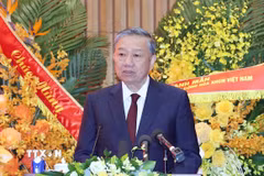 Tổng Bí thư Tô Lâm phát biểu. (Ảnh: Thống Nhất/TTXVN)