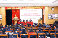 Toàn cảnh Hội nghị toàn quốc công tác Văn phòng tỉnh ủy, thành ủy năm 2025. (Ảnh: Phương Hoa/TTXVN)