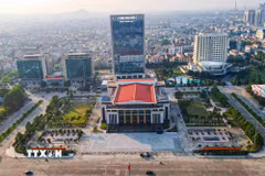 Khu trung tâm hành chính tỉnh Bắc Ninh ở phường Bắc Giang. (Ảnh: Thanh Thương/TTXVN)