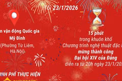 Hà Nội bắn pháo hoa mừng thành công của Đại hội XIV của Đảng