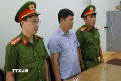 Khởi tố, bắt tạm giam bị can Phạm Đình Nhất. (Ảnh: TTXVN phát)