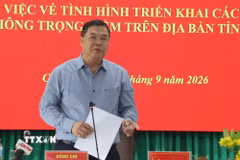 Phó Thủ tướng Thường trực Chính phủ Phạm Gia Túc phát biểu. (Ảnh: Tuấn Phi/TTXVN)