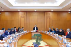 Quang cảnh buổi làm việc. (Ảnh: Phương Hoa/TTXVN)