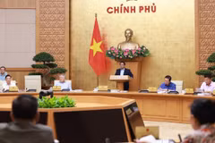 Thủ tướng Phạm Minh Chính chủ trì Phiên họp Chính phủ thường kỳ tháng 8 năm 2025. (Ảnh: Dương Giang/TTXVN)
