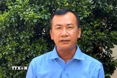 Ông Võ Thành Ngon, Trưởng Ban xây dựng Đảng ủy xã Mỹ Lệ, tỉnh Tây Ninh chia sẻ xây dựng, chỉnh đốn Đảng phải gắn liền với nâng cao chất lượng đội ngũ cán bộ và hiệu quả thực tiễn. (Ảnh: Thanh Bình/TTXVN)