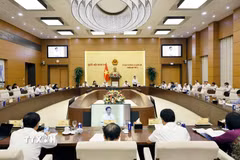 Quang cảnh phiên họp Ủy ban Thường vụ Quốc hội. (Ảnh: Doãn Tấn/TTXVN)