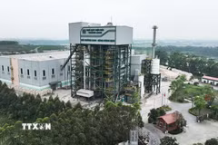 Nhà máy điện rác Thăng Long-Bắc Ninh, tại thôn Đồng Sài, xã Phù Lãng, tỉnh Bắc Ninh, với công suất xử lý 600 tấn/ngày, công suất phát điện 11MW được sử dụng công nghệ thiết bị tiên tiến xử lý rác và công nghệ lò hơi tầng sôi Valmet nhập khẩu từ Phần Lan. (Ảnh: Vũ Sinh/TTXVN)