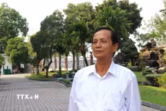 Ông Đặng Văn Xướng, nguyên Chủ tịch Hội đồng Nhân dân tỉnh Long An (cũ), Chủ tịch Hội Luật gia tỉnh Tây Ninh, kỳ vọng sự thành công của Đại hội XIV sẽ đưa đất nước vững tin bước vào kỷ nguyên mới. (Ảnh: Bùi Giang/TTXVN)