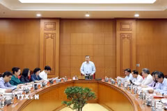 Tổng Bí thư, Chủ tịch nước Tô Lâm phát biểu chỉ đạo tại buổi làm việc về phát triển thể dục thể thao trong giai đoạn mới. (Ảnh: Thống Nhất/TTXVN)