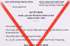 Huế: Văn bản về công tác nhân sự lan truyền trên mạng xã hội là giả mạo