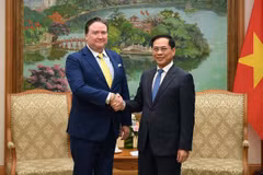 Phó Thủ tướng Chính phủ Bùi Thanh Sơn tiếp Đại sứ Hoa Kỳ tại Việt Nam Marc E. Knapper. (Nguồn: Báo Chính phủ)