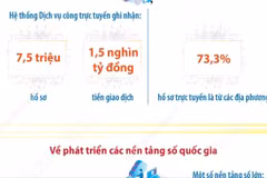 Kết quả cung cấp dịch vụ công trực tuyến, phát triển Chính phủ số, xã hội số 