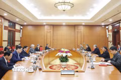 Tổng Bí thư Tô Lâm phát biểu tại cuộc họp của Ban Bí thư ngày 4/2/2025. (Ảnh: Thống Nhất/TTXVN)