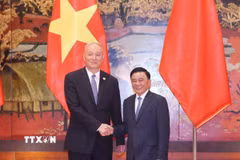 Cuộc gặp đại diện hai Bộ Chính trị Việt Nam-Trung Quốc lần thứ 7. (Ảnh: Phương Hoa/TTXVN)