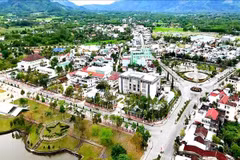 Diện mạo thị trấn Đông Phú - trung tâm hành chính huyện Quế Sơn ngày càng khởi sắc. (Nguồn: Báo Quảng Nam)