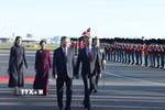 Lễ đón Tổng Bí thư, Chủ tịch nước Tô Lâm và Phu nhân Ngô Phương Ly được tổ chức trọng thể theo nghi thức cấp Nhà nước tại Sân bay quốc tế Copenhagen dưới sự chủ trì của Nhà Vua Đan Mạch Frederik X và Hoàng hậu Mary. (Ảnh: Thống Nhất/TTXVN)