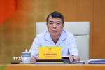 Thủ tướng Lê Minh Hưng chủ trì Hội nghị Ban Thường vụ Đảng ủy Chính phủ về công tác đánh giá, xếp loại cán bộ. (Ảnh: Dương Giang/TTXVN)