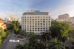 Tòa nhà Thông tấn Quốc gia, số 5 Lý Thường Kiệt, Hà Nội. (Ảnh: Phạm Tuấn Anh/TTXVN)