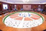 Quang cảnh Hội nghị thượng đỉnh BRICS lần thứ 18 tại New Delhi, Ấn Độ. (Ảnh: ANI/TTXVN phát)