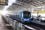 Tuyến metro số 1 (Bến Thành-Suối Tiên). (Ảnh: Hồng Đạt/TTXVN)