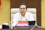 Chủ tịch Quốc hội Trần Thanh Mẫn phát biểu. (Ảnh: Doãn Tấn/TTXVN)