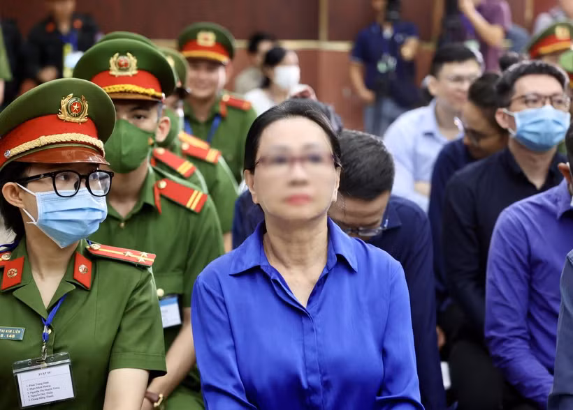 Bị cáo Trương Mỹ Lan tại phiên xét xử phúc thẩm của Tòa án Nhân dân Cấp cao Thành phố Hồ Chí Minh ngày 4/11. (Ảnh: Thanh Vũ/TTXVN)
