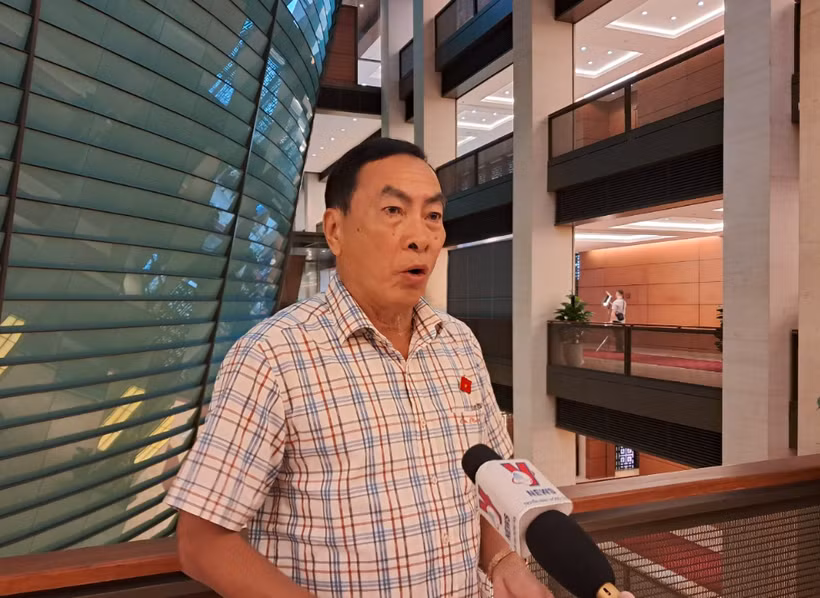 Đại biểu Phạm Văn Hòa - Phó Trưởng Đoàn chuyên trách Đoàn đại biểu Quốc hội tỉnh Đồng Tháp (Ủy viên Ủy ban Pháp luật của Quốc hội). (Ảnh: Hùng Võ/Vietnam+)
