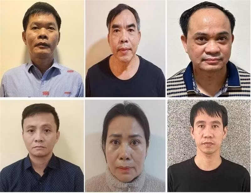 Các bị can bị khởi tố. (Nguồn: Bộ Công an)